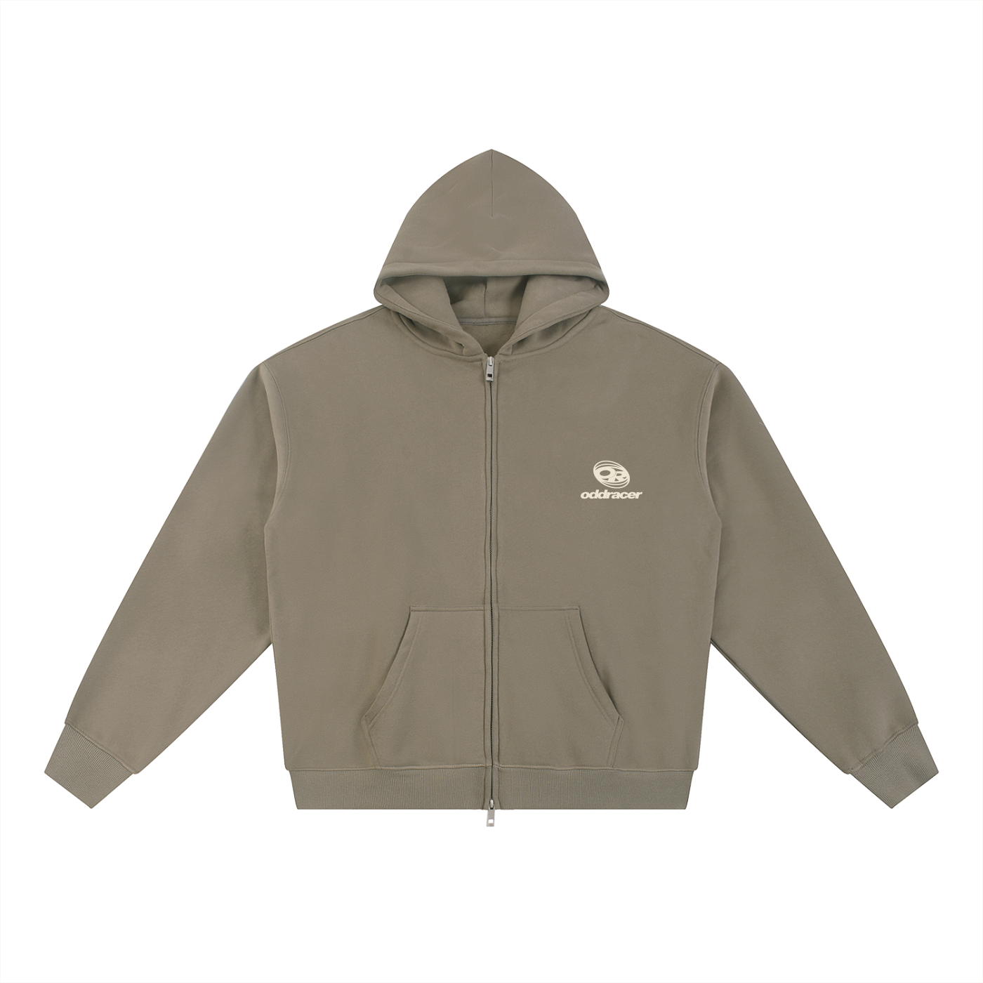 Essential Zip-up Hoodie Coffee