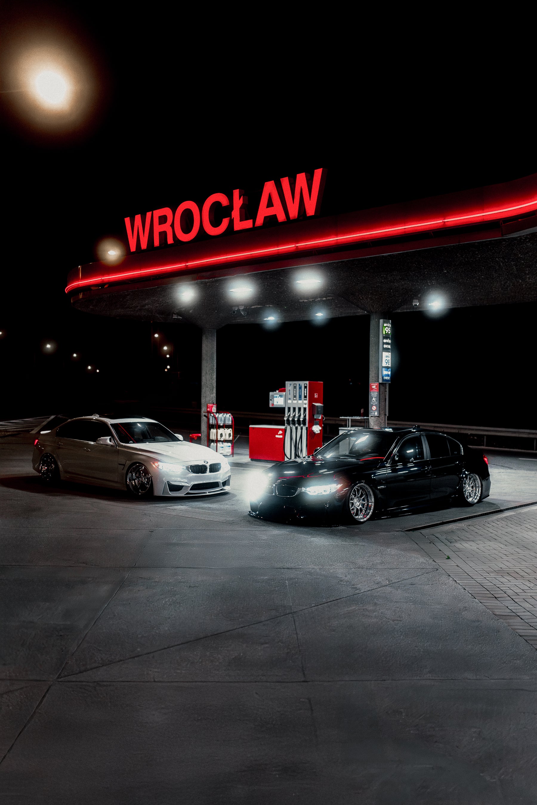 Gas station poster