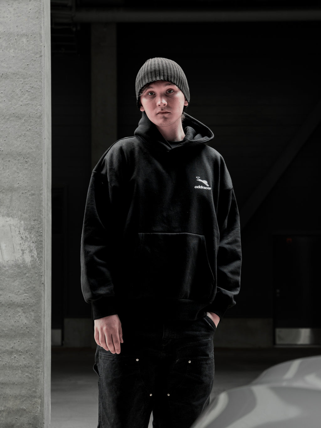 automotive club hoodie black